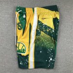 NBA Seattle Supersonics Just don shorts green jaune